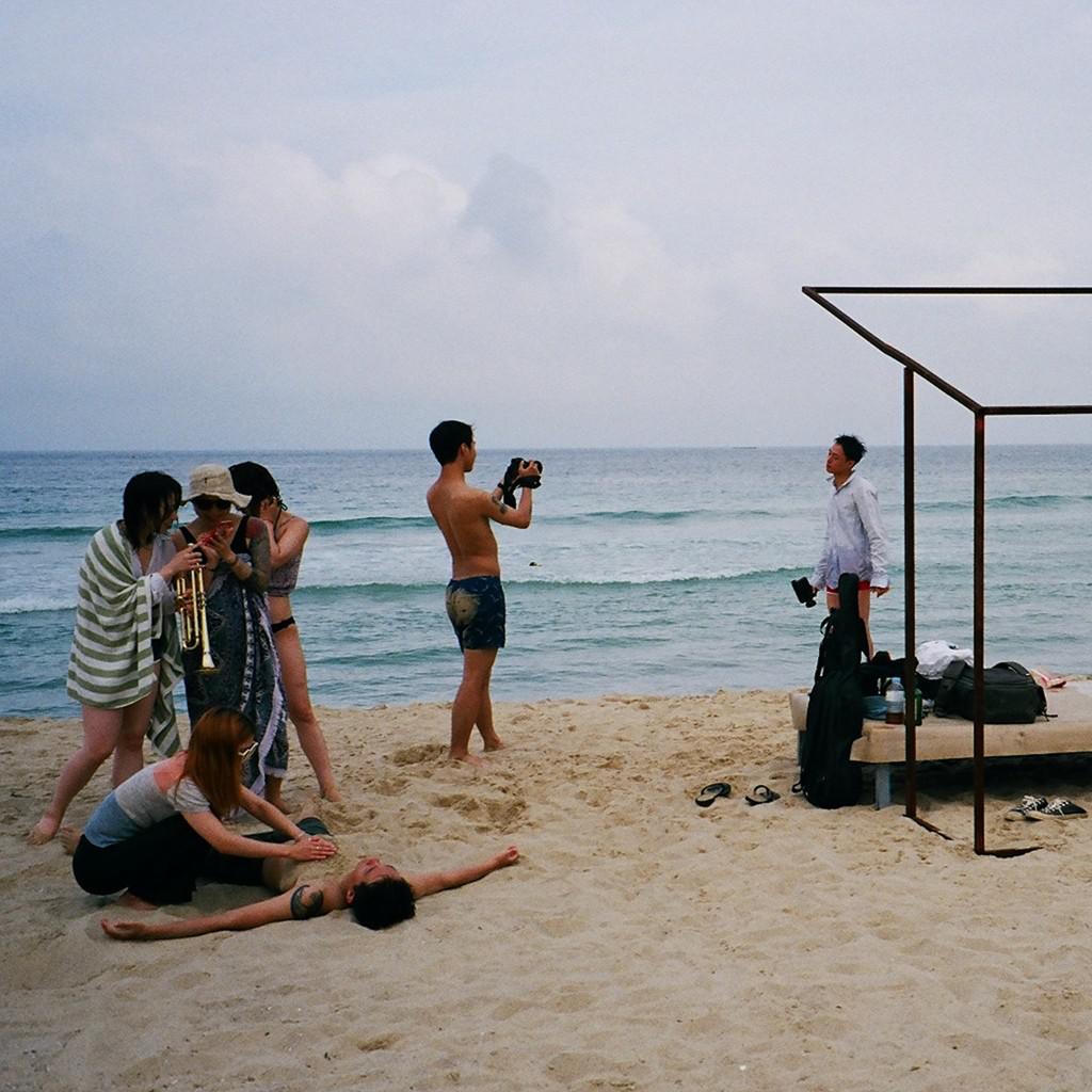 Beach of Peach Color