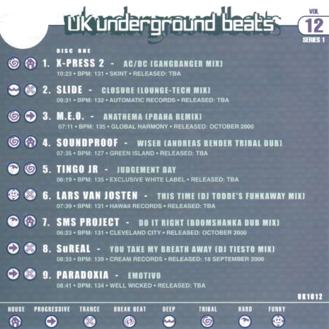 UK Underground Beats (Series 1 Volume 12)