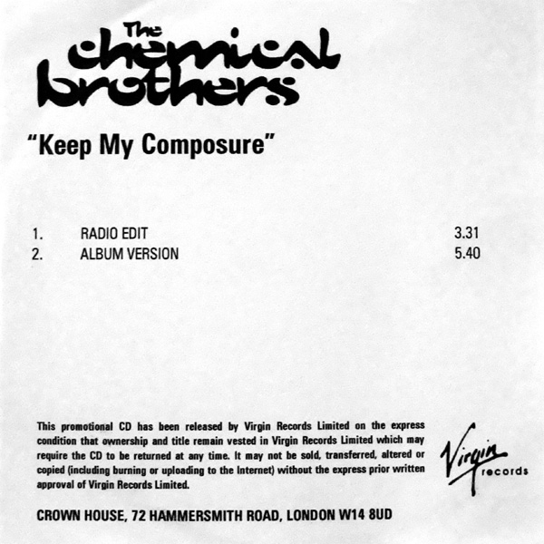 Keep my composure (album version)