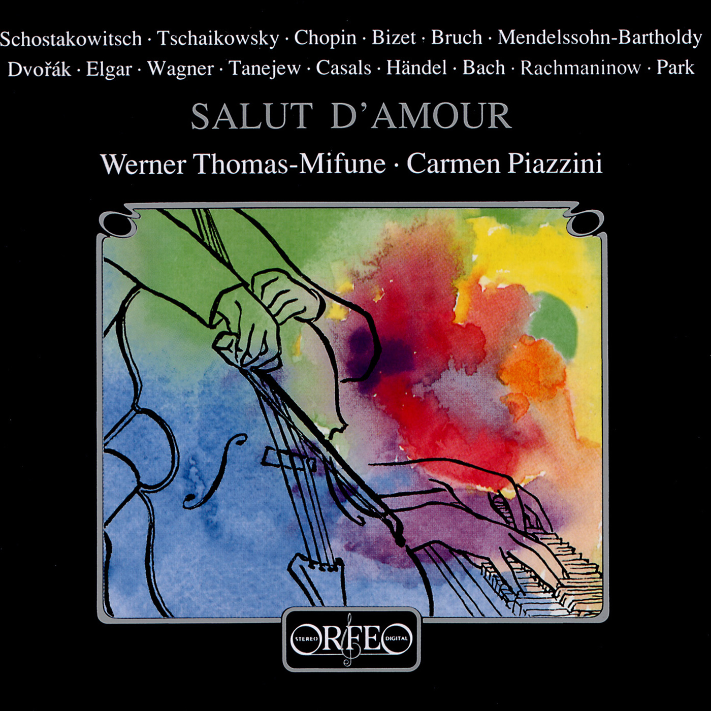 Cello and Piano Arrangements  BRUCH, M.  DVOÁ K, A.  TCHAIKOVSKY, P. I.  WAGNER, R.  SHOSTAKOVICH, D. Salut D' Amour ThomasMifune, Piazzini
