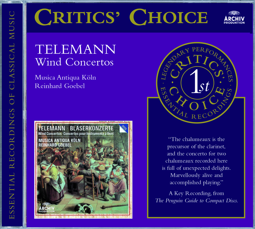 Telemann: Concerto For Recorder, Flute, Strings And Continuo In E Minor, TWV 52:e1 - 3. Largo