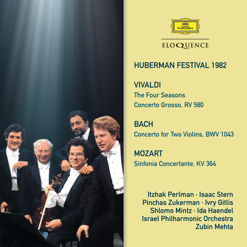 J.S. Bach: Concerto For 2 Violins, Strings, And Continuo In D Minor, BWV 1043 - 1. Vivace - Live At Frederic R. Mann Auditorium, Tel Aviv / 1982