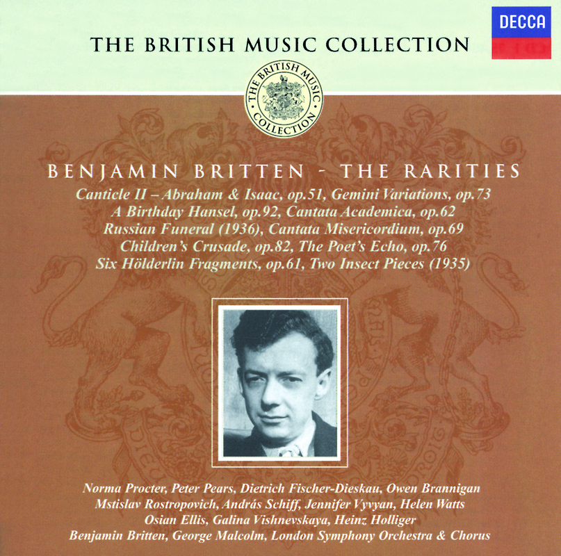 Britten: Cantata Academica, Op.62 - IX: Rhenana erga omnes. X: Ut instissime XI: O cives..