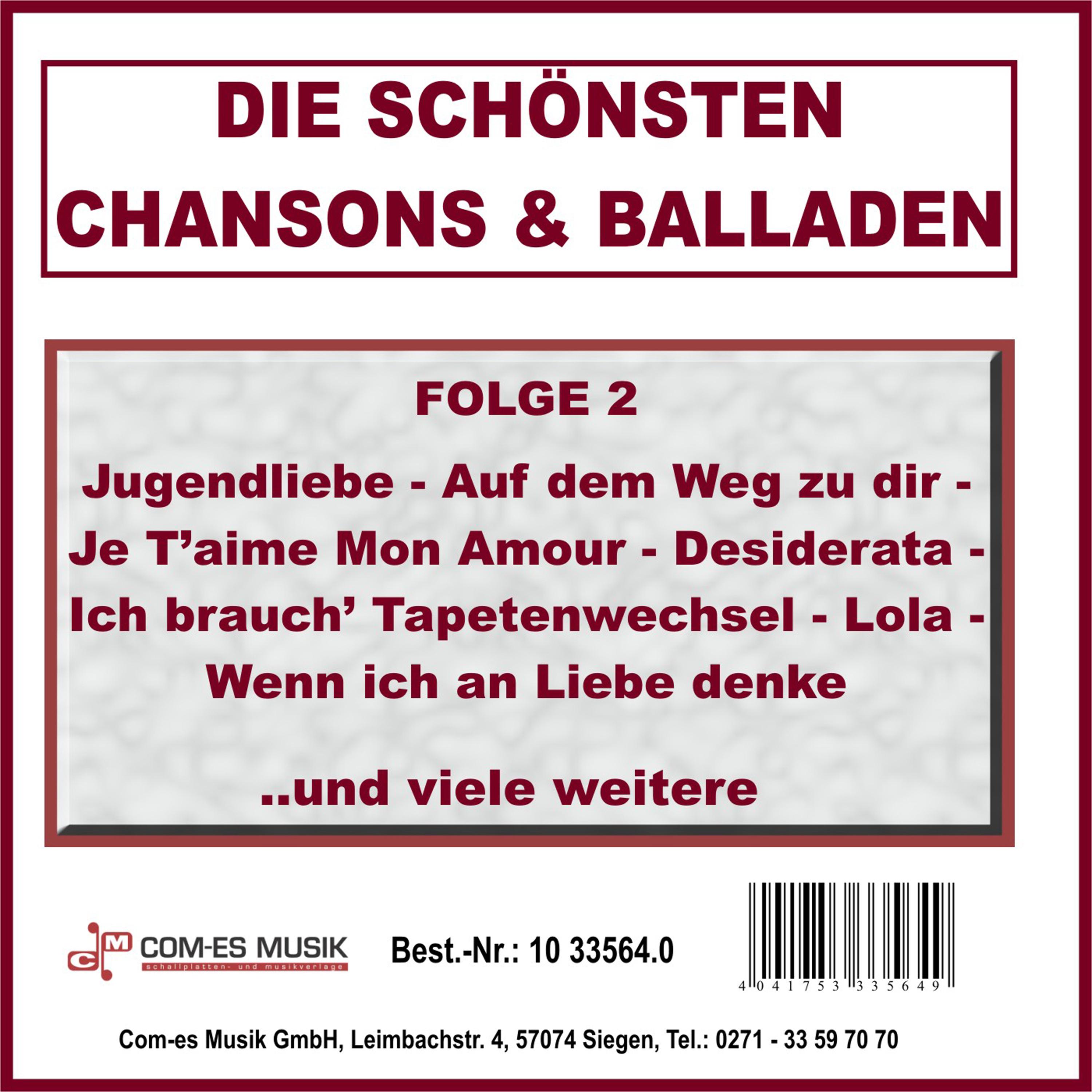 Die sch nsten Chansons und Balladen, Vol. 2