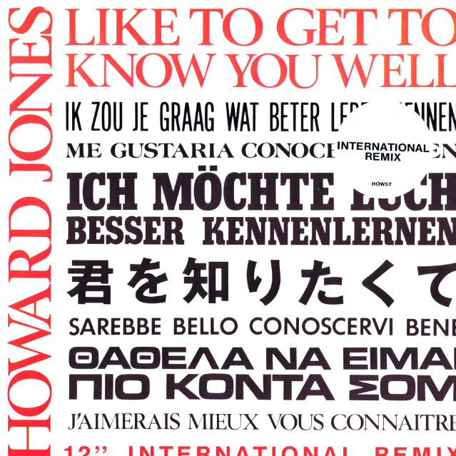 Like To Get To Know You Well (International Remix)