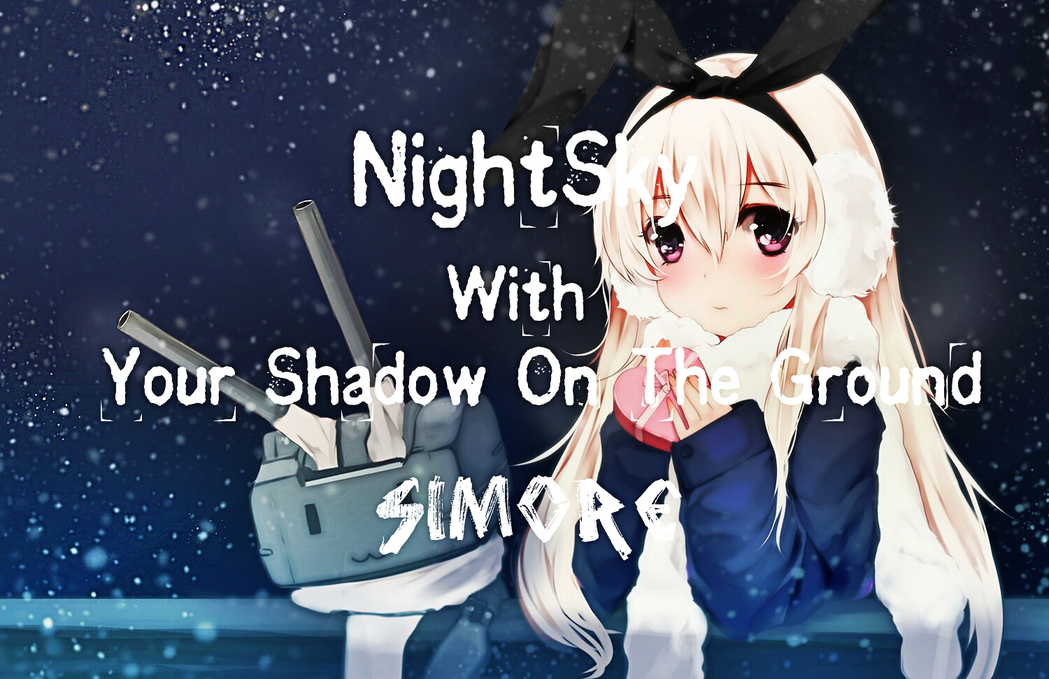 Nightsky  With  Your  Shadow  On  The  Ground