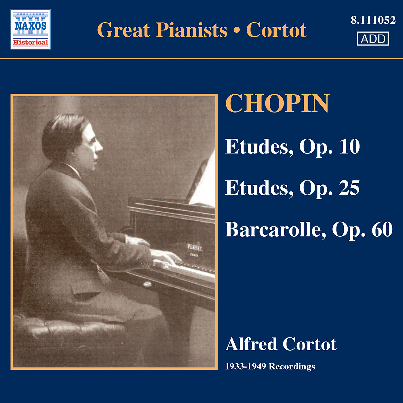 CHOPIN: Etudes (Complete) (Cortot, 78 rpm Recordings, Vol. 3) (1933-1949)