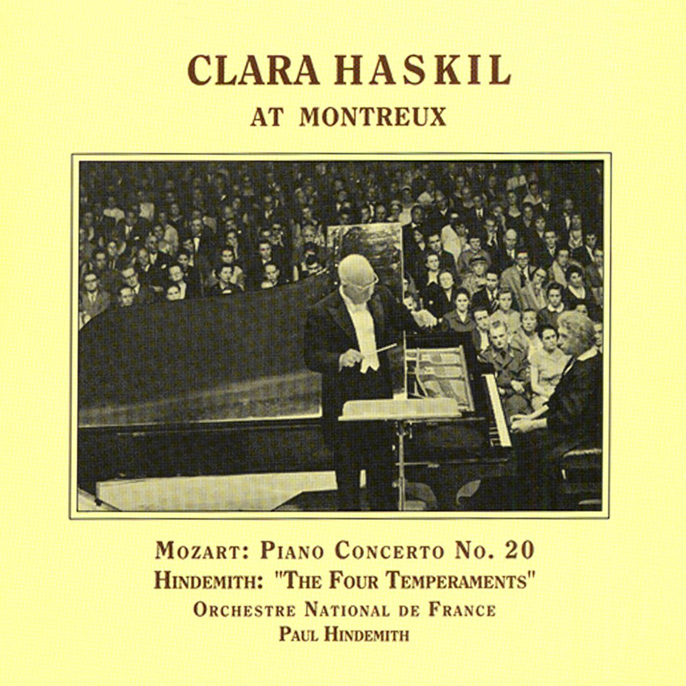 MOZART: Piano Concerto No. 20 / HINDEMITH: 4 Temperaments (Haskil, Hindemith) (1957)