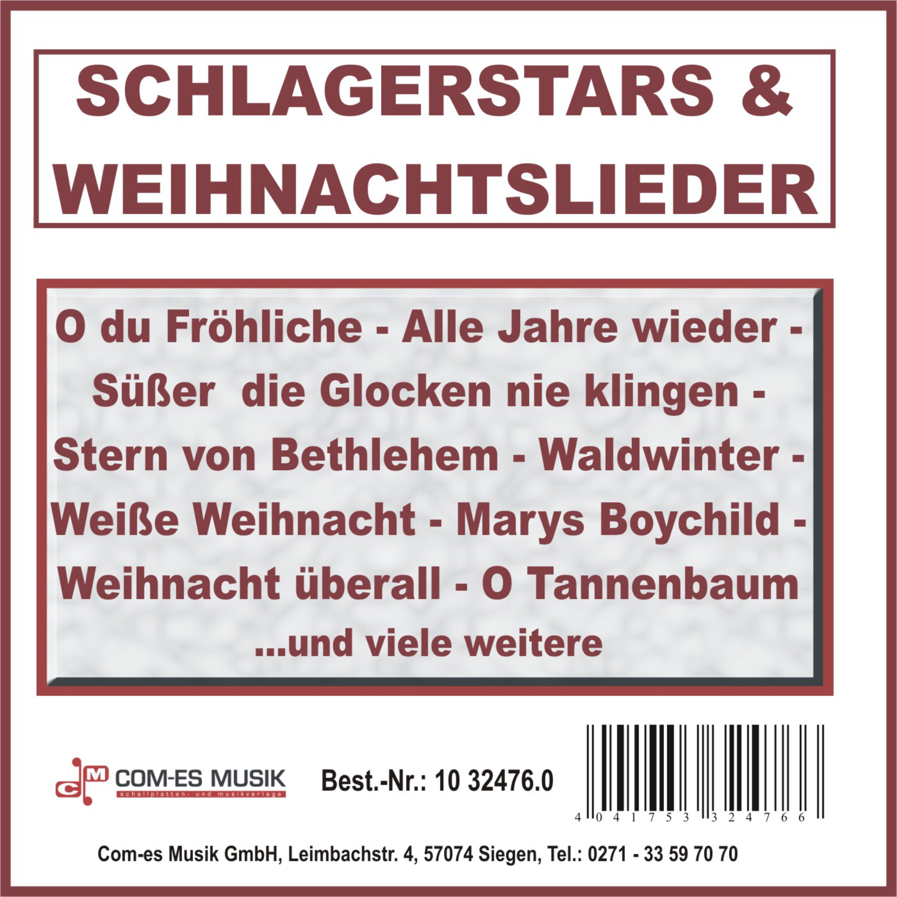 Schlagerstars & Weihnachtslieder