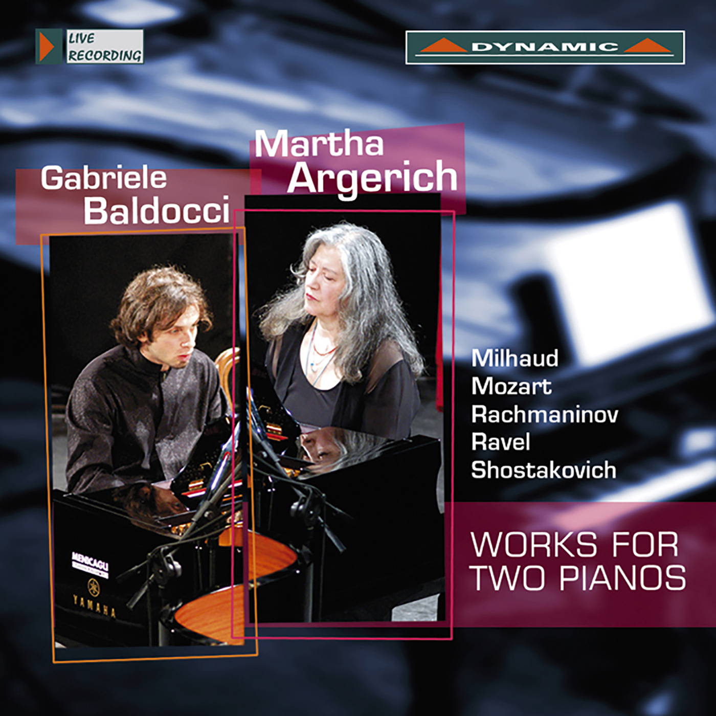Piano Duo Recital: Argerich, Martha / Baldocci, Gabriele - MOZART, W.A. / SHOSTAKOVICH, D. / RACHMANINOV, S. / MILHAUD, D. / RAVEL, M.