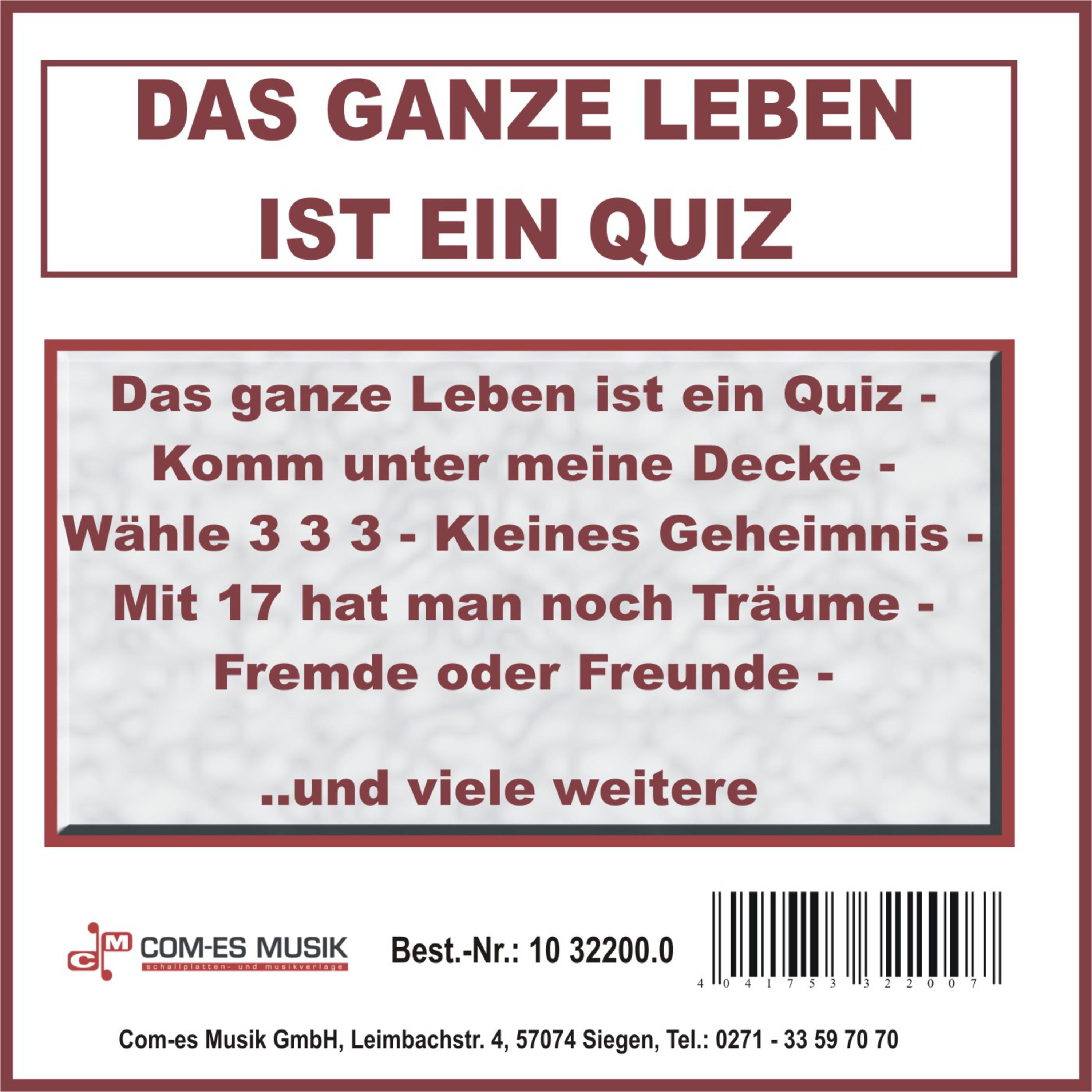 Das ganze Leben ist ein Quiz