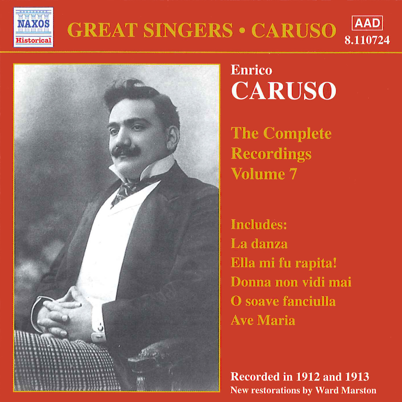 CARUSO, Enrico: Complete Recordings, Vol.  7 (1912-1913)