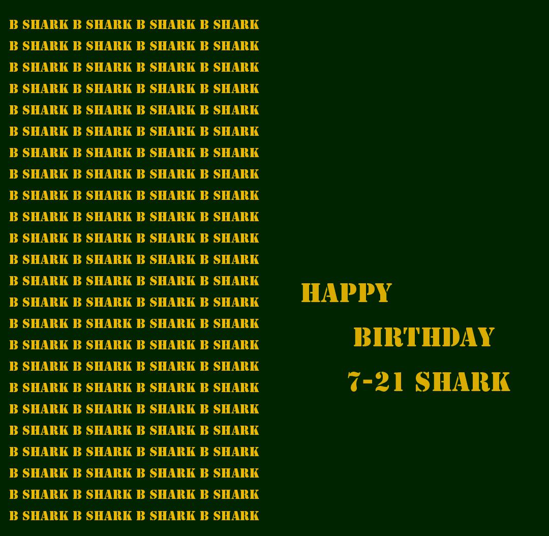 BIRTHDAY SHARK