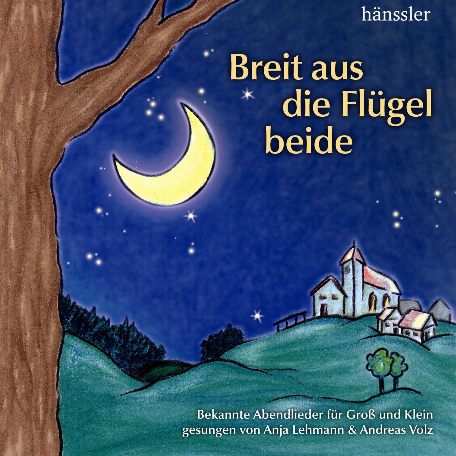 Breit aus die Flü gel beide