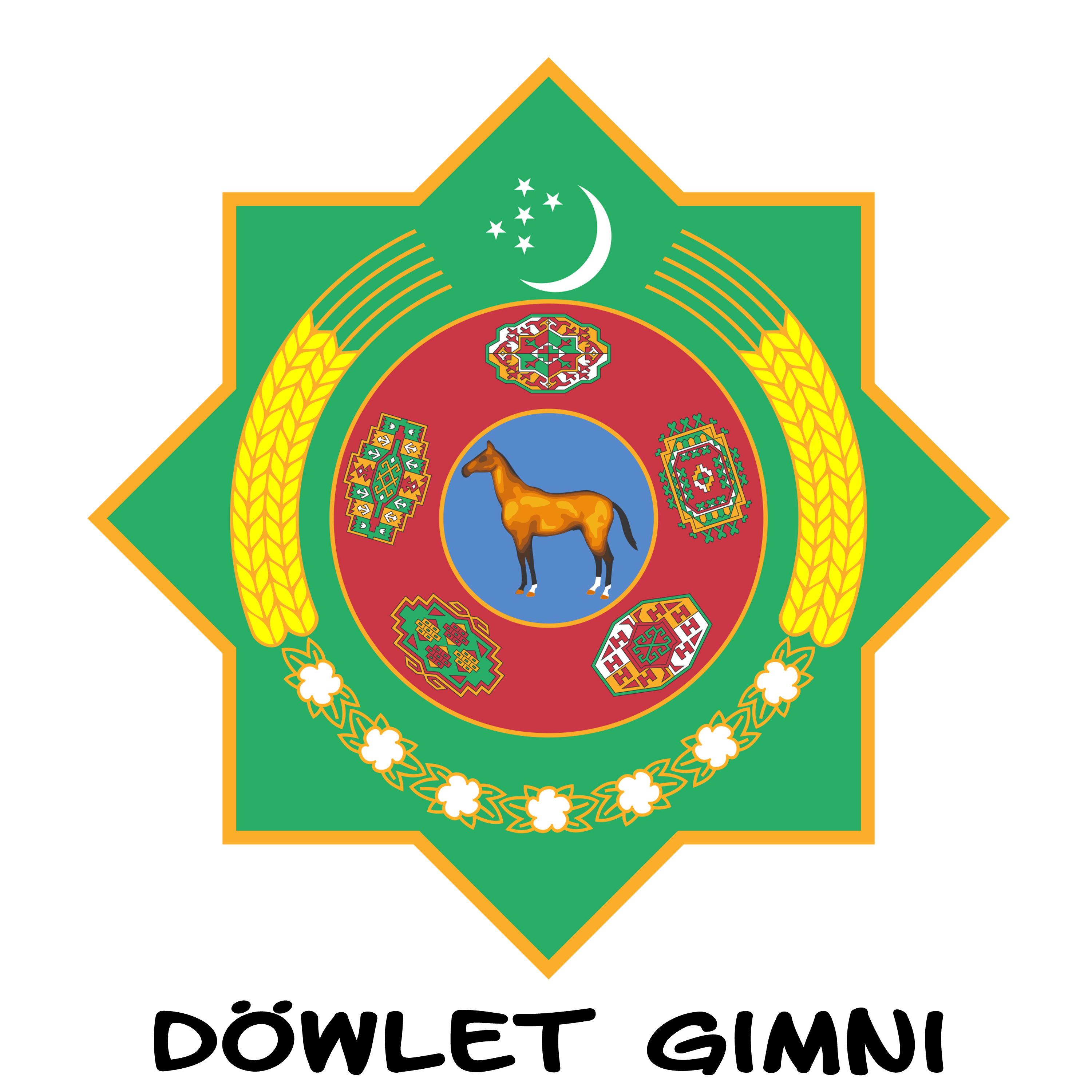 TM  Tü rkmenistan  Gara syz, Bitarap Tü rkmenistany D wlet Gimni  ,