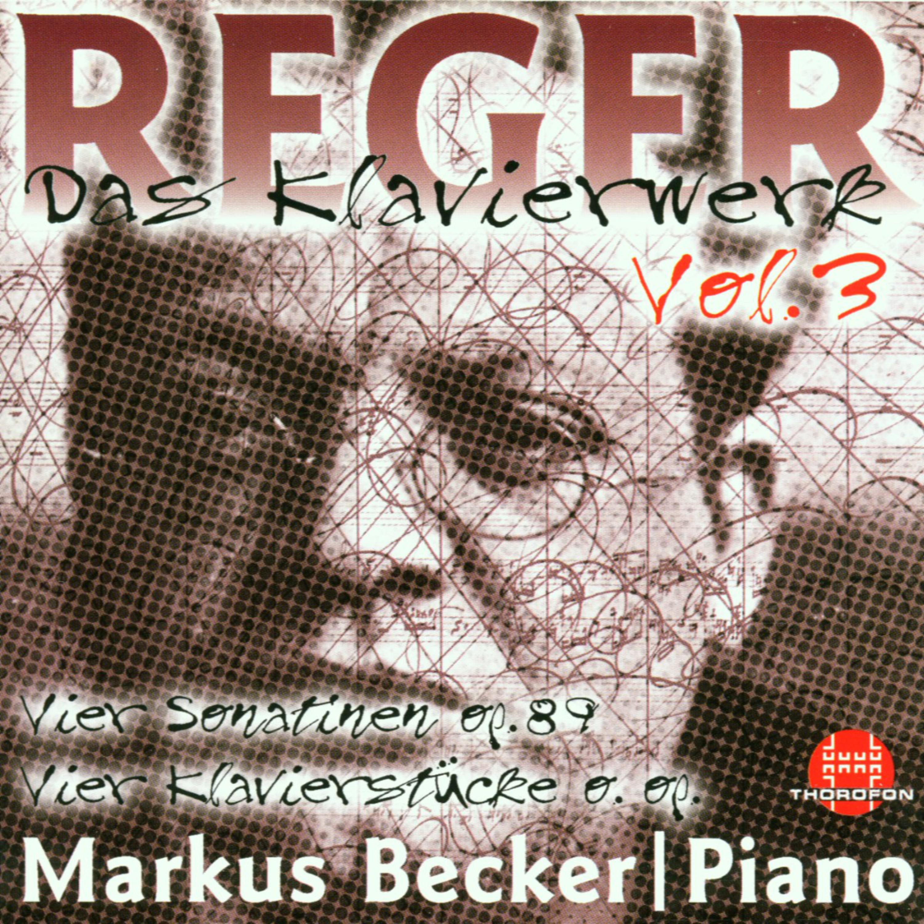 Max Reger: Das Klavierwerk Vol. 3